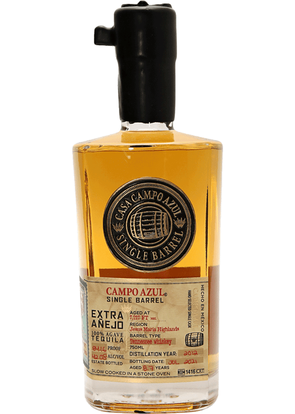 Campo Azul Extra Anejo Tequila Single Barrel TN Whiskey Barrel Select