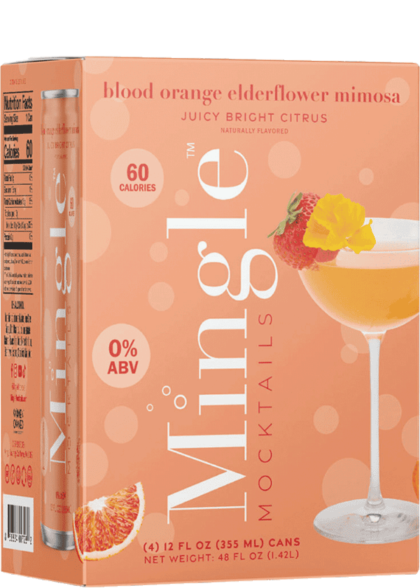 Mingle Non-Alcoholic Blood Orange Elderflower Mimosa