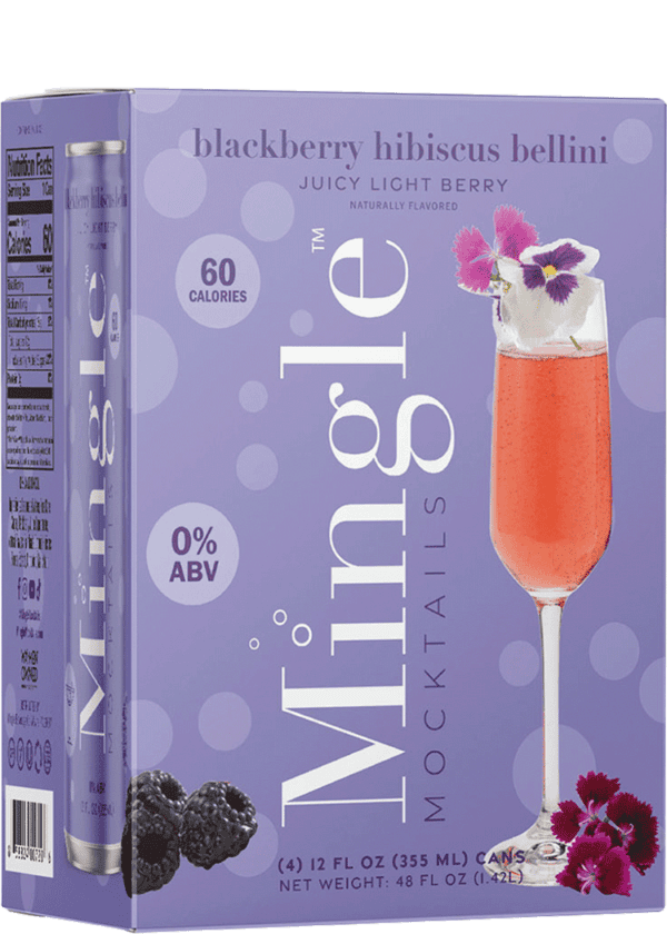 Mingle Non-Alcoholic Blackberry Hibiscus Bellini