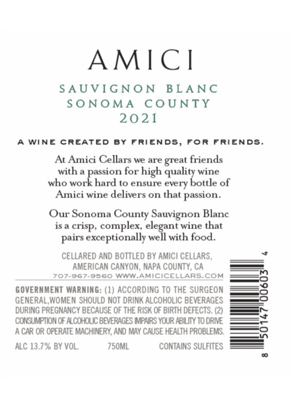 Amici Sauvignon Blanc - Image 2