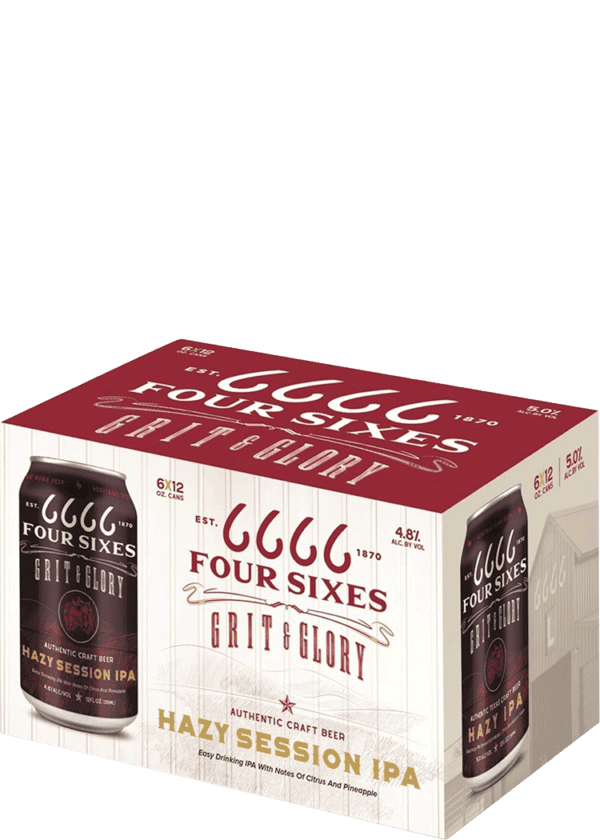 Four Sixes Grit & Glory Hazy IPA