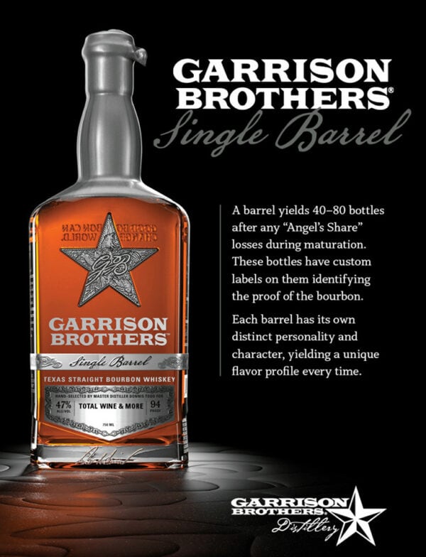 Garrison Brothers 94 Proof Single Barrel Select - Image 4