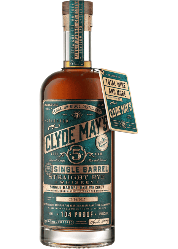 Clyde May's Rye Whiskey 5 Yr Barrel Select