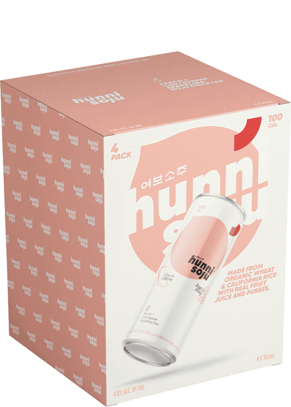 Hunni Peach+Chili Sparkling Soju