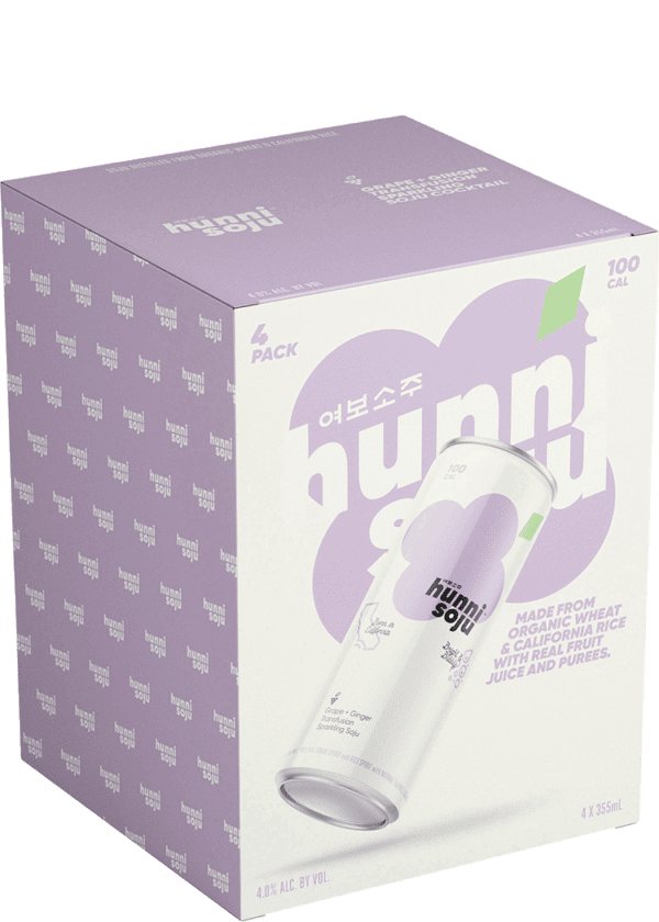 Hunni Grape+Ginger Sparkling Soju
