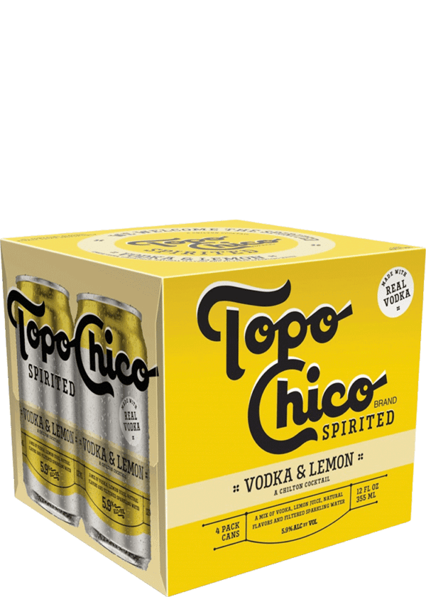 Topo Chico Spirited Vodka Lemon