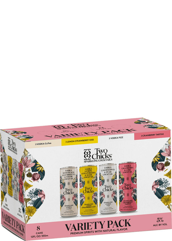 Two Chicks Vodka Variety