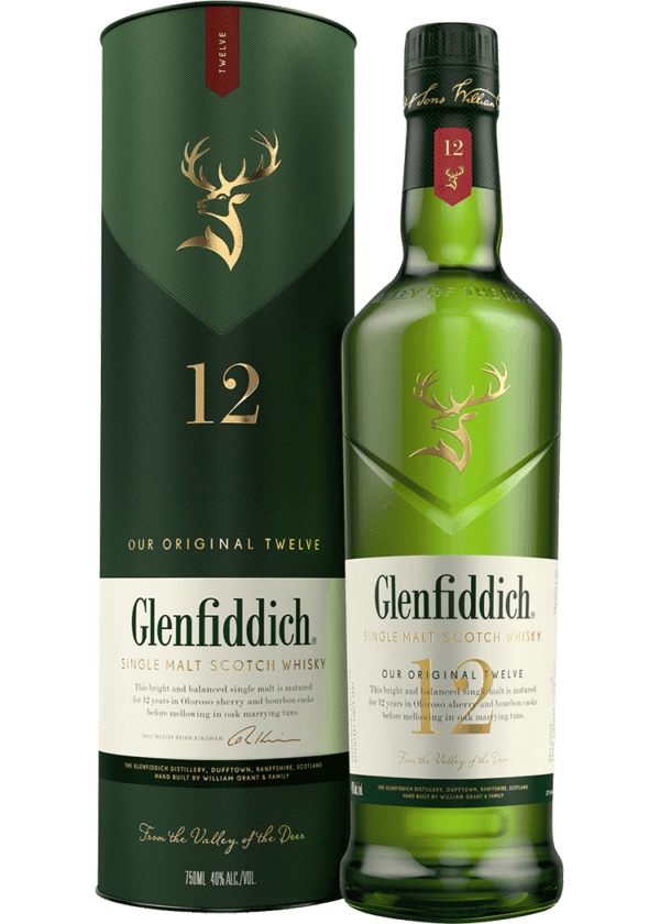 Glenfiddich 12 Year Old Single Malt Scotch Whisky