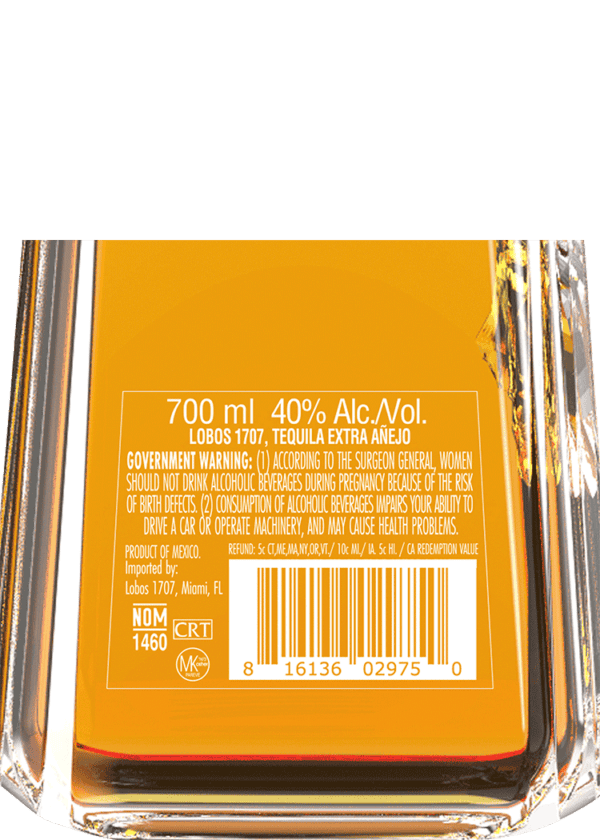Lobos 1707 Extra Anejo Tequila - Image 2