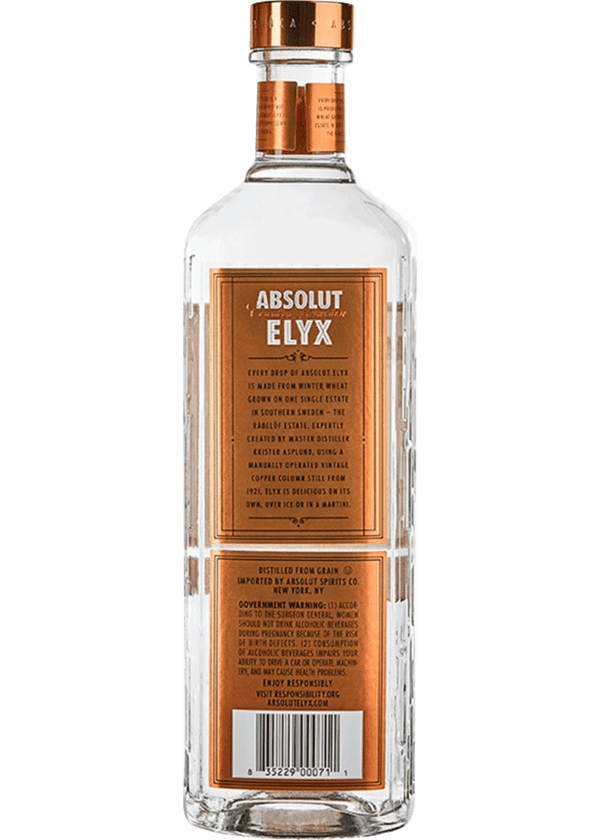 Absolut Elyx Vodka - Image 2