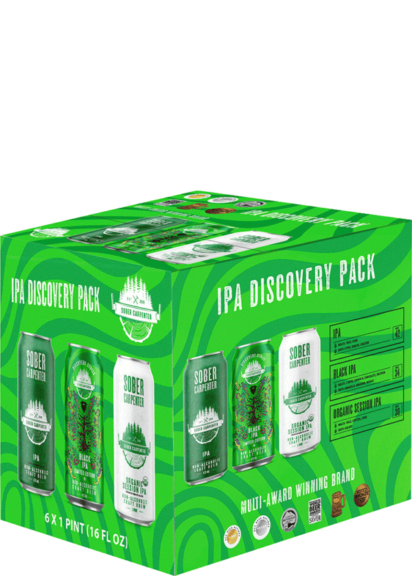 Sober Carpenter Non-Alcoholic IPA Discovery Pack