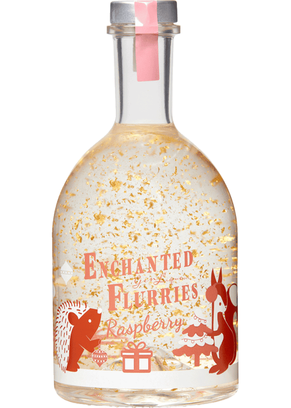 Enchanted Flurries White Raspberry Liqueur Snow Globe