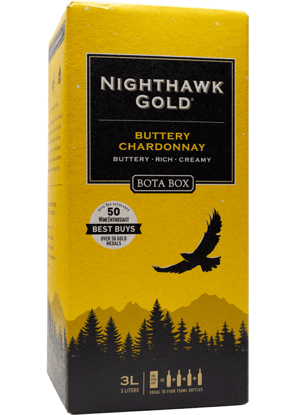 Bota Box Nighthawk Gold Buttery Chardonnay