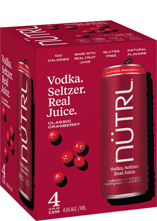 NUTRL Cranberry Hard Seltzer - Image 2