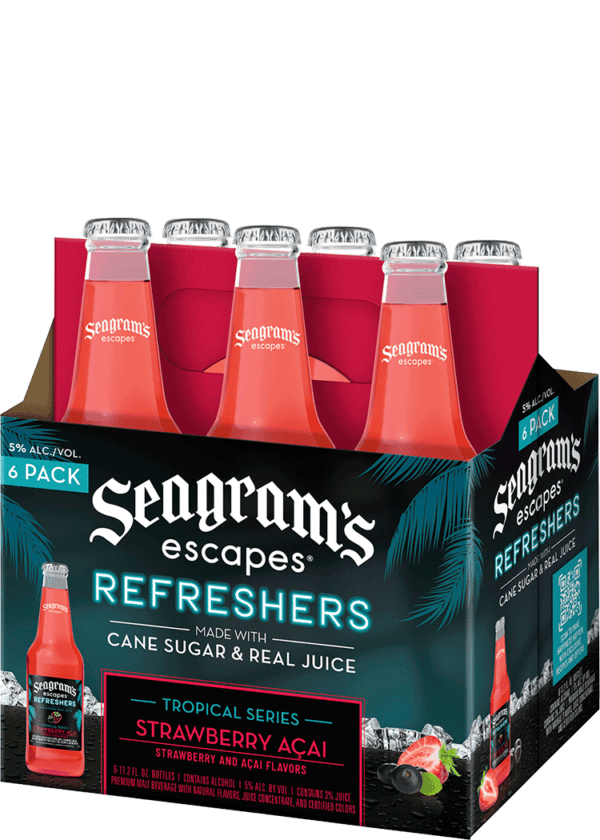Seagrams Escapes Tropical Refreshers Strawberry Acai