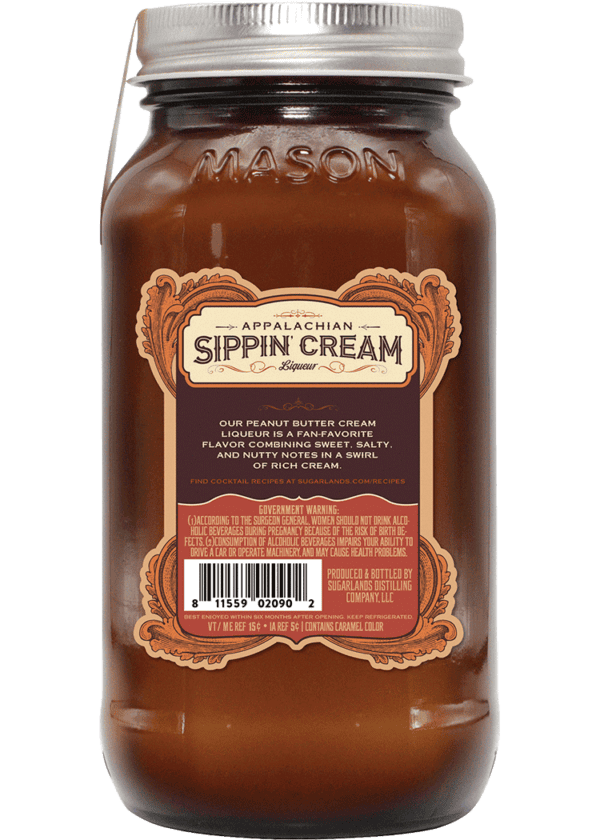 Sugarlands Appalachian Peanut Butter Sipping Cream Liqueur - Image 2