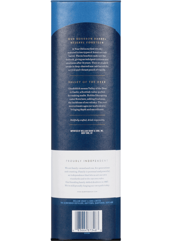 Glenfiddich 14 Year Old Bourbon Barrel Reserve SM Scotch Whisky - Image 2