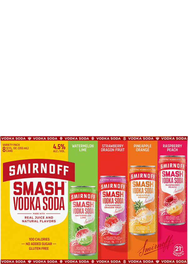 Smirnoff Smash Vodka Soda Variety