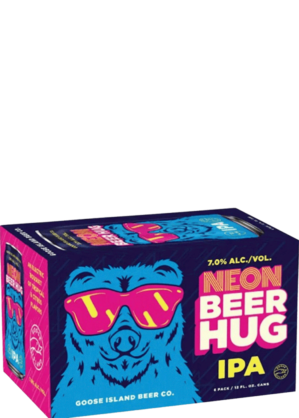 Goose Island Neon Beer Hug