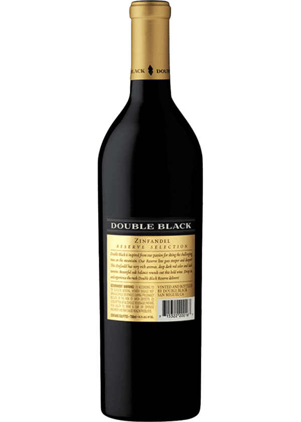 Double Black Zinfandel Reserve Paso - Image 2