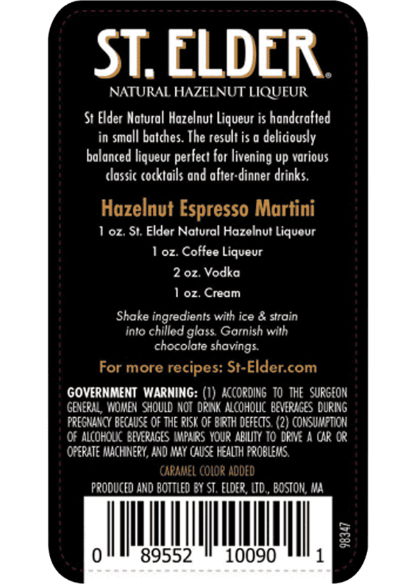 St. Elder Hazelnut Liqueur - Image 2