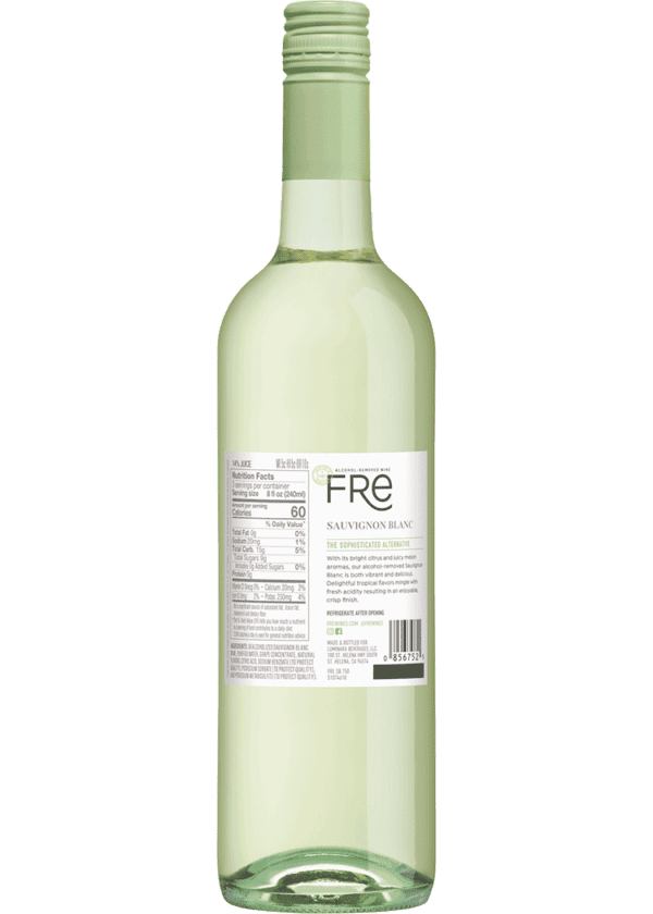 Fre Sauvignon Blanc Non-Alcoholic Wine - Image 2