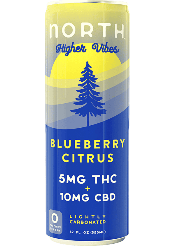 North Higher Vibes THC 5mg Blueberry Citrus