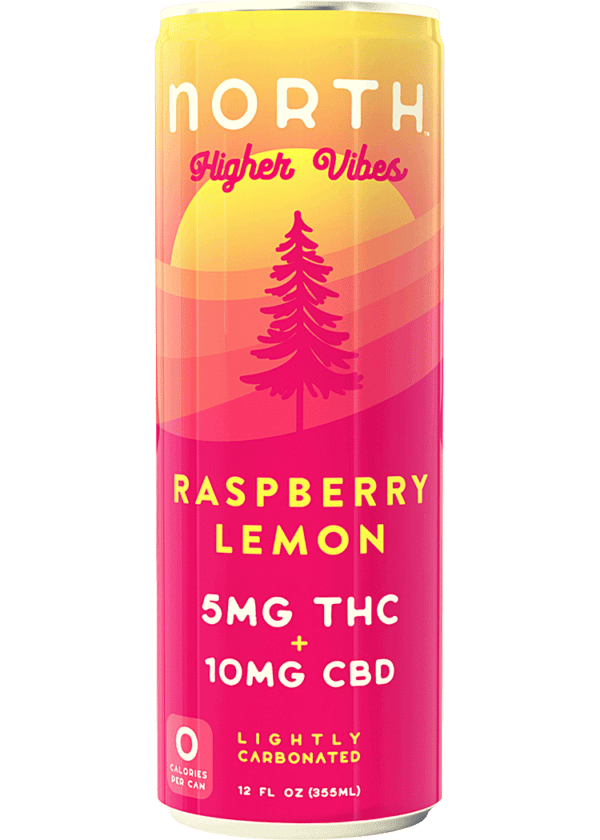 North Higher Vibes THC 5mg Raspberry Lemon