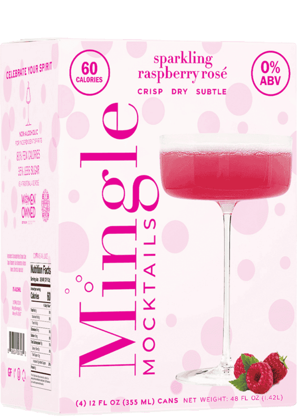 Mingle Non-Alcoholic Sparkling Raspberry Rose