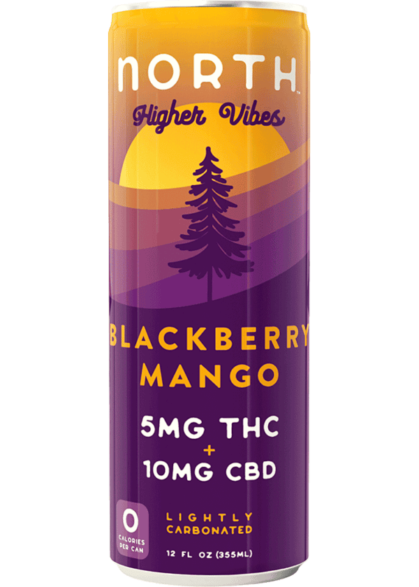 North Higher Vibes THC 5mg Blackberry Mango