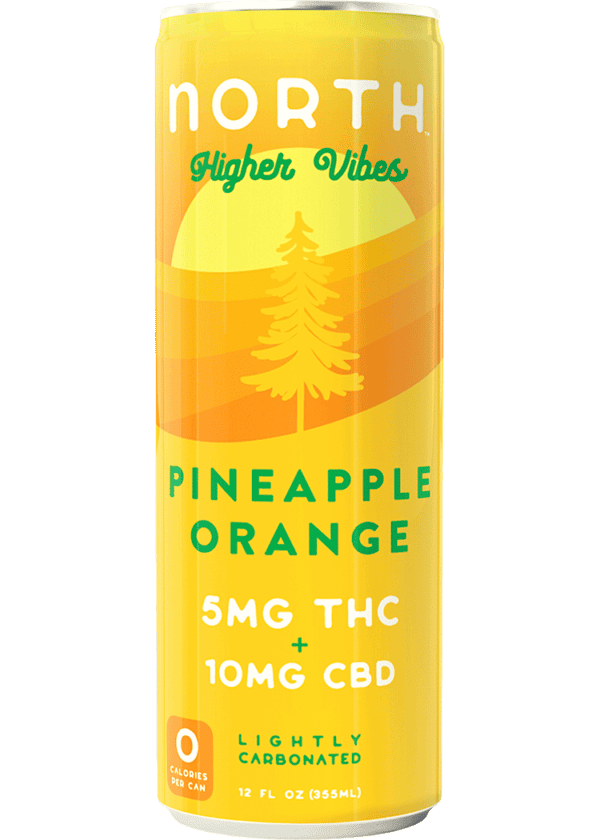North Higher Vibes THC 5mg Pineapple Orange