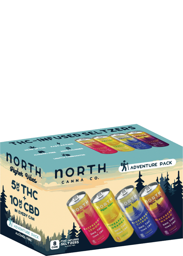 North Higher Vibes THC 5mg Higher Vibes Adventure Pack